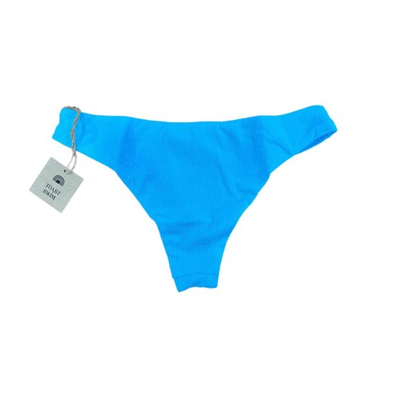 FREE PEOPLE X Toast Swim Women Signature Low Rise Hipster - Bottom Turquoise Sea - Picture 2 of 5